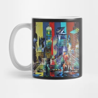 City of New York America Abstract 629 Mug